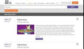 
							         Cyberchase | TV Schedule | PBS SoCal								  
							    
