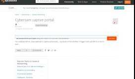 
							         Cyberoam captive portal - Networking - Spiceworks Community								  
							    