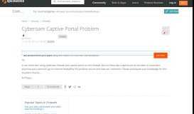 
							         Cyberoam Captive Portal Problem - Firewalls - Spiceworks Community								  
							    