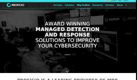 
							         Cybersecurity Insights Portal, More Actionable Alerts | Proficio								  
							    