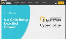 
							         CyberTipline - National Center for Missing and Exploited Children								  
							    