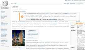 
							         Cymer - Wikipedia								  
							    