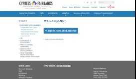 
							         Cypress-Fairbanks Independent School District :: my.cfisd.net								  
							    