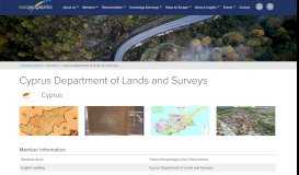 
							         Cyprus Department of Lands and Surveys | EuroGeographics								  
							    