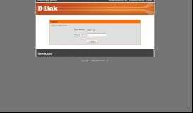 
							         D-LINK SYSTEMS, INC | WIRELESS ROUTER | LOGIN								  
							    
