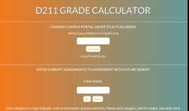 
							         d211 grade calculator								  
							    