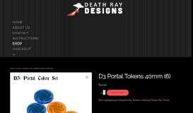 
							         D3 Portal Tokens 40mm (6) – Death Ray Designs – Tabletop ...								  
							    