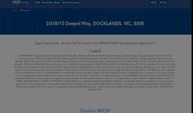 
							         D318/15 Doepel Way, DOCKLANDS, VIC, 3008 | MICM Real Estate								  
							    
