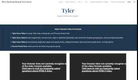 
							         D62 Instructional Services - Tyler								  
							    
