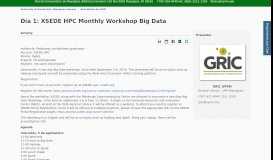 
							         Día 1: XSEDE HPC Monthly Workshop Big Data - UPRM LibCal ...								  
							    