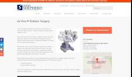 
							         da Vinci® Robotic Surgery | Good Shepherd Health Care System								  
							    