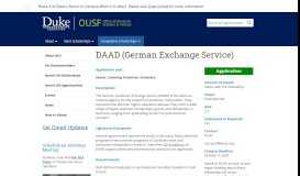 
							         DAAD (German Exchange Service) | Duke Office of Undergraduate ...								  
							    