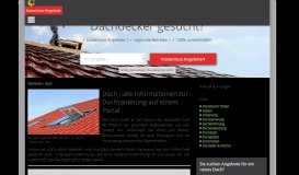 
							         Dach - alle Informationen zur Dachsanierung auf einem Portal								  
							    