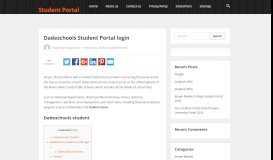 
							         Dadeschools Student Portal login - Student Portal								  
							    