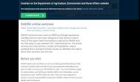 
							         DAERA online services | Department of Agriculture ...								  
							    