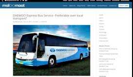 
							         DAEWOO Express Bus Service -Preferable over local transport ...								  
							    