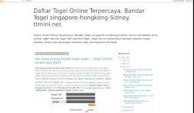 
							         Daftar Togel Online Terpercaya, Bandar Togel singapore ...								  
							    