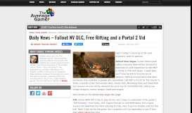 
							         Daily News – Fallout NV DLC, Free Rifting and a Portal 2 Vid – The ...								  
							    
