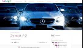 
							         Daimler AG - dabego.de - Wie lange dauert die Antwort auf deine ...								  
							    