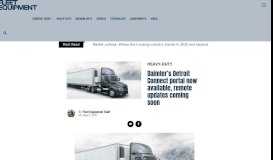 
							         Daimler's Detroit Connect portal now available, remote updates ...								  
							    