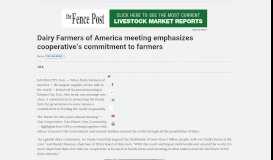 
							         Dairy Farmers of America meeting emphasizes cooperative's ...								  
							    