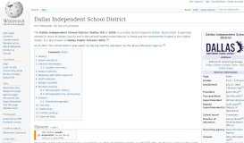 
							         Dallas Independent School District - Wikipedia								  
							    