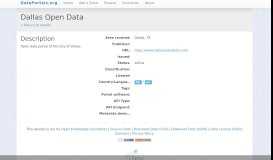 
							         Dallas Open Data - Data Portals								  
							    
