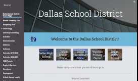 
							         Dallas School District								  
							    