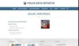 
							         Dallas, Texas Police - Police Data Initiative								  
							    