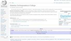 
							         Damelin Correspondence College - Wikipedia								  
							    