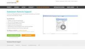 
							         Dameware Remote Support - SolarWinds								  
							    