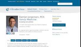
							         Damian Jorgensen, M.D. - The Corvallis Clinic								  
							    