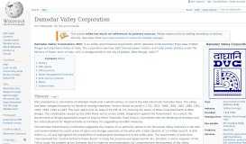 
							         Damodar Valley Corporation - Wikipedia								  
							    