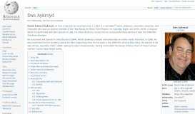 
							         Dan Aykroyd - Wikipedia								  
							    