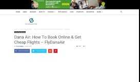 
							         Dana Air Online Booking & How To Book Cheap Flights - FlyDanaAir ...								  
							    