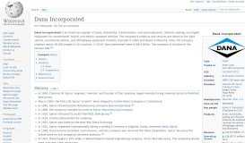 
							         Dana Incorporated - Wikipedia								  
							    