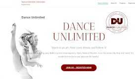 
							         Dance Unlimited | Dance Unlimited Website								  
							    