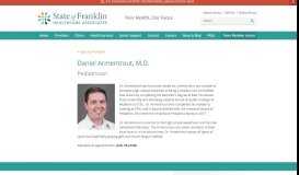 
							         Daniel Armentrout - State of Franklin Healthcare Associates								  
							    