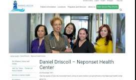 
							         Daniel Driscoll - Neponset Health Center - Harbor Health Services								  
							    