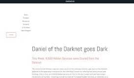 
							         Daniel of the Darknet goes Dark — DarkOwl - Darknet Big Data								  
							    