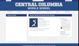 
							         Daniel Yarnell - Central Columbia Middle School								  
							    
