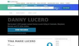 
							         Danny Lucero: Address + Phone Number for 94 People (Records ...								  
							    