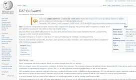 
							         DAP (software) - Wikipedia								  
							    