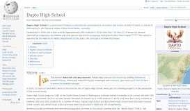 
							         Dapto High School - Wikipedia								  
							    