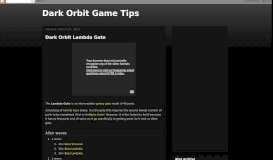 
							         Dark Orbit Game Tips								  
							    