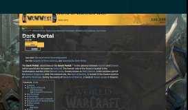 
							         Dark Portal | WoWWiki | FANDOM powered by Wikia								  
							    
