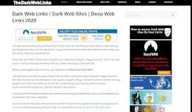 
							         Dark Web Links								  
							    