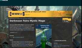 
							         Darkmoon Faire Mystic Mage | WoWWiki | FANDOM powered by Wikia								  
							    