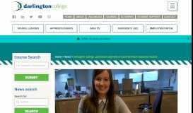 
							         Darlington College Journalism Apprentice Commended in National ...								  
							    