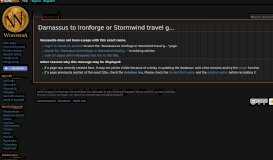 
							         Darnassus to Ironforge or Stormwind travel guide - Wowpedia - Your ...								  
							    
